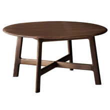 Load image into Gallery viewer, Talia Round Oak Coffee Table in Dark Brown
