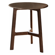 Load image into Gallery viewer, Talia Round Oak Side Table in Brown
