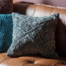 Load image into Gallery viewer, Annie Velvet Washed Cushion in Grey
