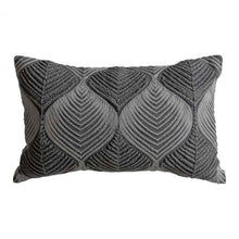 Load image into Gallery viewer, Dionne Embroidered Cushion in Grey
