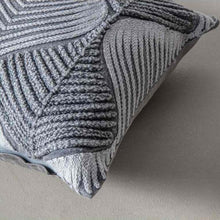 Load image into Gallery viewer, Dionne Embroidered Cushion in Grey
