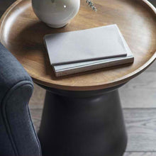 Load image into Gallery viewer, Ariadna Mango Wood Side Table in Grey
