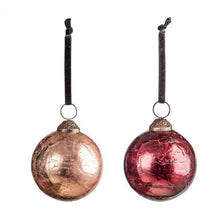 Load image into Gallery viewer, Meri Set of 2 Baubles in Red and Blush
