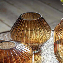 Load image into Gallery viewer, Niamh Glass Vase in Amber
