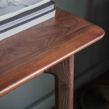 Load image into Gallery viewer, Talia Wood Desk in Dark Brown
