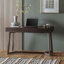 Load image into Gallery viewer, Hayleigh Mango Wood Two Drawer Desk in Brown
