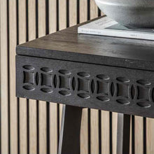 Load image into Gallery viewer, Hayleigh Mango Wood Two Drawer Desk in Black
