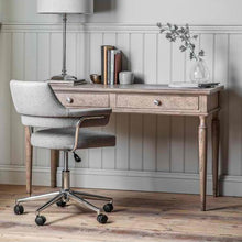Load image into Gallery viewer, Matilda Mindi Wood Two Drawer Desk in Natural
