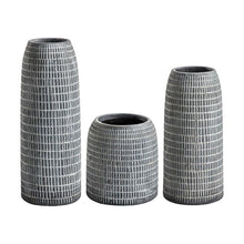 Load image into Gallery viewer, Maya Set Of 3 Vases in Grey
