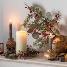 Load image into Gallery viewer, Eucalyptus Candle Ring with Berries
