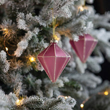 Load image into Gallery viewer, Lyra Set of 3 Glass Baubles in Pink
