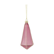Load image into Gallery viewer, Lyra Set of 3 Glass Drop Baubles in Pink
