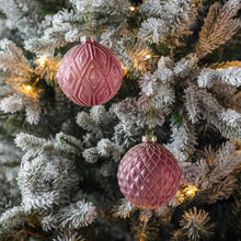 Load image into Gallery viewer, Lyra Set of 6 Glass Bauble in Pink
