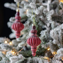 Load image into Gallery viewer, Lyra Set of 3 Glitter Baubles in Pink 
