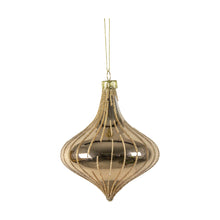 Load image into Gallery viewer, Noelle Set of 3 Stripe Baubles in Gold
