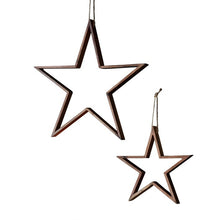 Load image into Gallery viewer, Coco Set of 2 Wooden Stars in Natural
