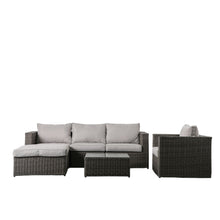 Load image into Gallery viewer, Valencia Outdoor Chaise Sofa and Armchair Set in Grey
