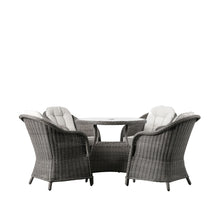 Load image into Gallery viewer, Palma Outdoor 4-Seater Dining Set in Grey

