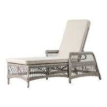 Load image into Gallery viewer, Tuscany Outdoor Rattan Sun Lounger in Stone

