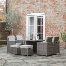 Load image into Gallery viewer, Valencia Outdoor 8-Seater Cube Dining Set in Natural

