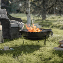 Load image into Gallery viewer, Sorrento Iron Outdoor Firepit in Black
