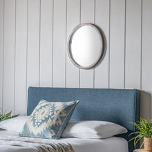 Load image into Gallery viewer, Aurelia Wooden Round Mirror in Grey
