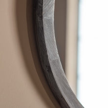 Load image into Gallery viewer, Aurelia Wooden Round Mirror in Grey
