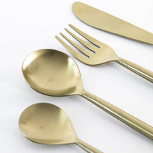 Load image into Gallery viewer, Gracen 16 Piece Cutlery Set in Gold

