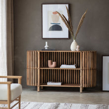 Load image into Gallery viewer, Aries Mango Wood Oval Console Table in Natural
