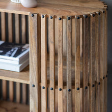 Load image into Gallery viewer, Aries Mango Wood Oval Console Table in Natural
