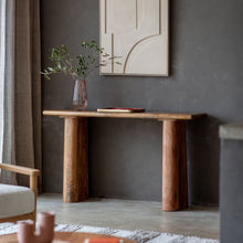 Load image into Gallery viewer, Fi Mango Wood Console Table in Brown
