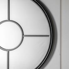 Load image into Gallery viewer, Alena Round Mirror in Black/Silver
