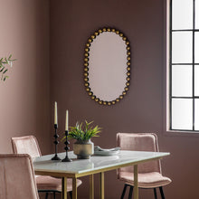 Load image into Gallery viewer, Kali Oval Mirror in Gold
