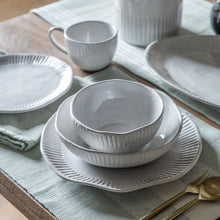 Load image into Gallery viewer, Anisa Ridged Set of 4 Pasta Bowls in Natural
