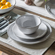 Load image into Gallery viewer, Anisa Organic Set of 4 Beaded Dinner Plates in Natural
