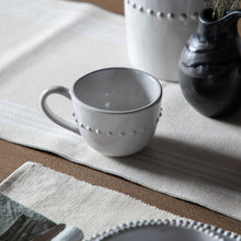 Load image into Gallery viewer, Anisa Organic Set of 4 Beaded Mugs in White
