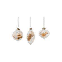 Load image into Gallery viewer, Mona Set of 3 Glass Baubles in Bronze
