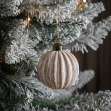 Load image into Gallery viewer, Maddie Marbled Set of 6 Baubles in Bronze
