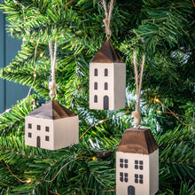 Load image into Gallery viewer, Karina Set of 6 House Baubles in Cream

