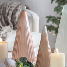 Load image into Gallery viewer, Erica Ribbed Tree Ornament in Brown
