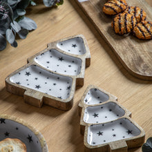 Load image into Gallery viewer, Starry Christmas Tree Serving Platter

