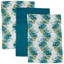 Load image into Gallery viewer, Tea Towels Set of 3 in Teal

