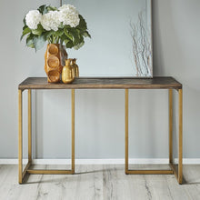 Load image into Gallery viewer, Ellannah Rectangular Wooden Console Table in Dark Brown
