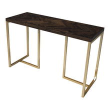 Load image into Gallery viewer, Ellannah Rectangular Wooden Console Table in Dark Brown
