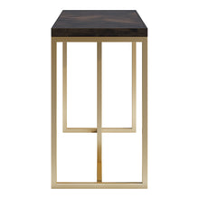 Load image into Gallery viewer, Ellannah Rectangular Wooden Console Table in Dark Brown
