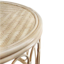 Load image into Gallery viewer, Tyra Round Rattan Side Table in Natural
