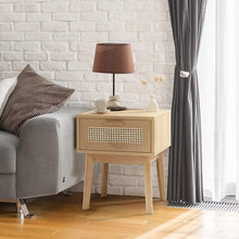 Load image into Gallery viewer, Disa Wooden Side Table in Natural 
