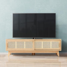 Load image into Gallery viewer, Disa Rattan Media Unit in Cream
