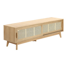 Load image into Gallery viewer, Disa Rattan Media Unit in Cream
