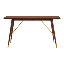 Load image into Gallery viewer, Poppy Console Table in Brass Finish
